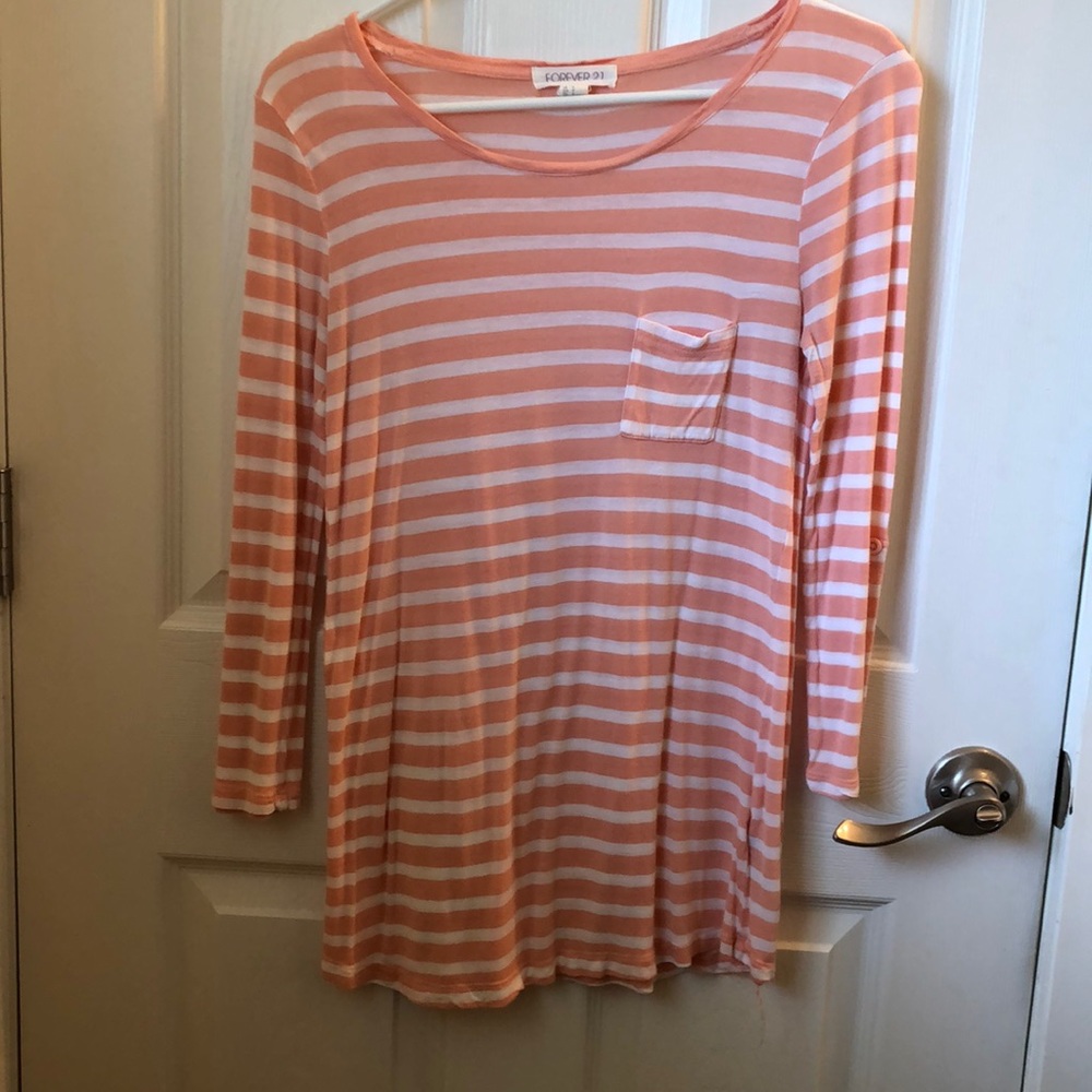 Forever 21 Long Sleeve Shirt w/Small Pocket and Button Up Sleeves (optional)